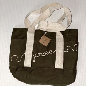 NWT Prose cotton canvas tote